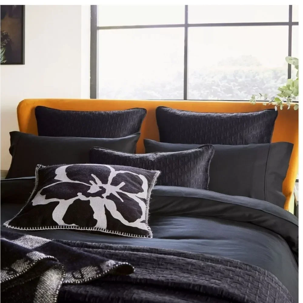 Ted Baker London Plain Dye Collection Duvet Cover Set- Black